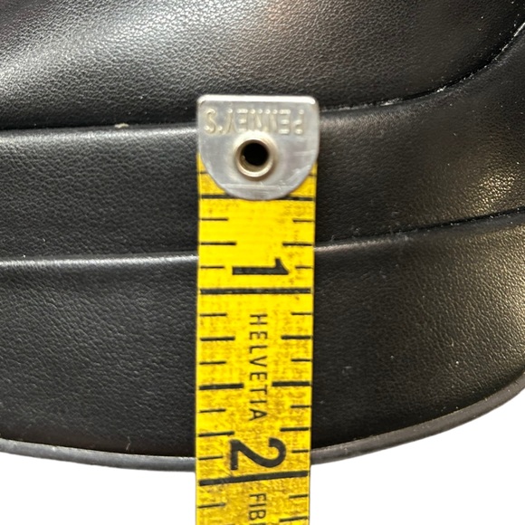 DREAM PAIRS black double platform chunky open toe high heels NWOB - Picture 9 of 10